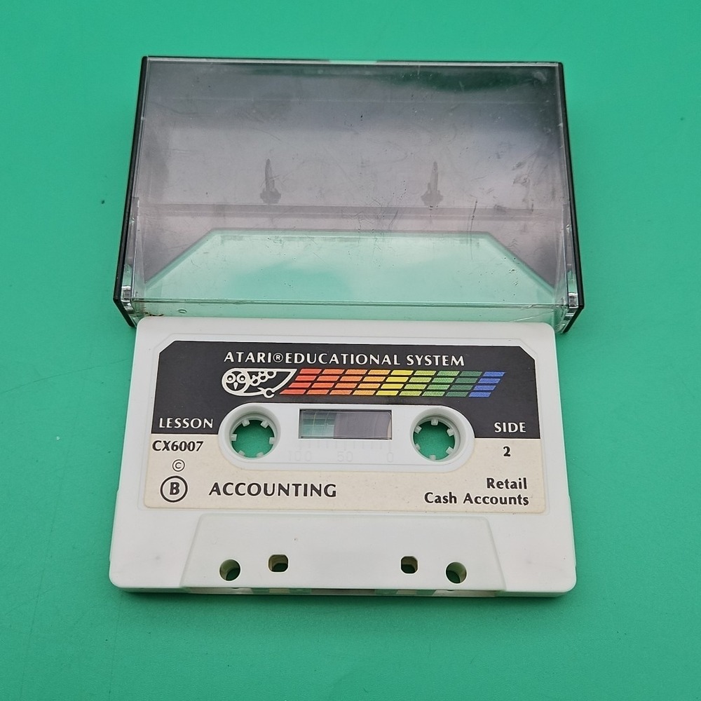 Atari Educational System Cassette Game Accounting Vintage